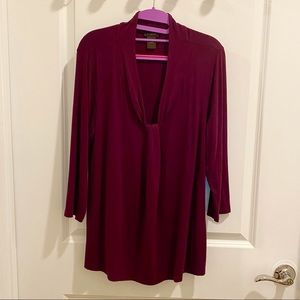 🌺 Ann Taylor XL Burgundy Top